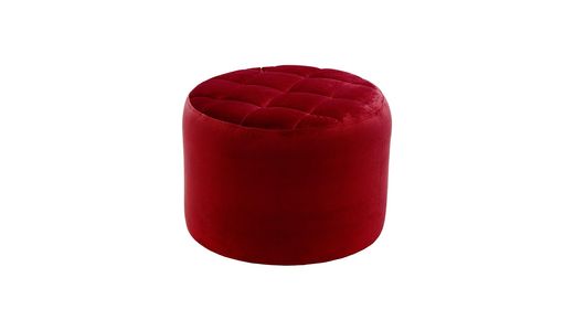 Flair Small Round Pouffe with Stitching