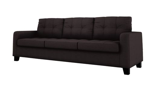 Gloss 3 Seater Faux Leather Sofa