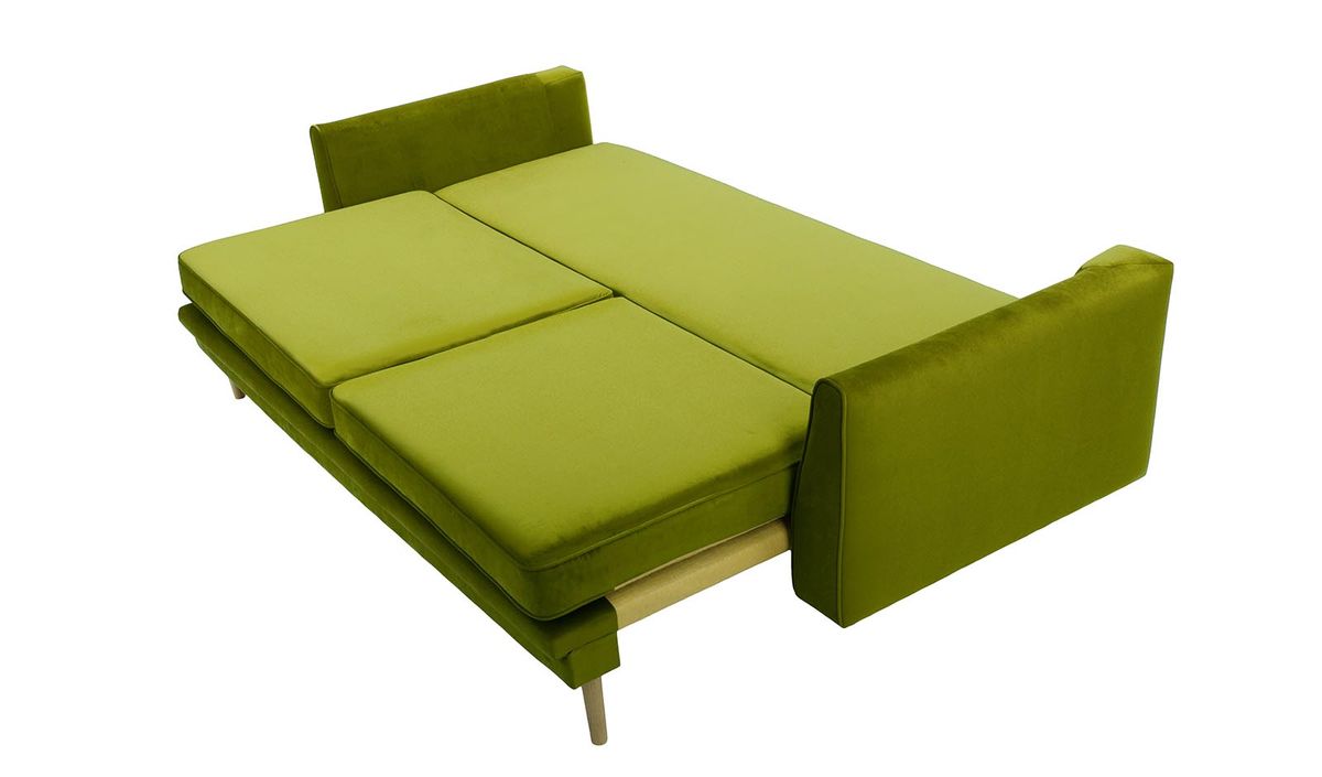 Green sofa bed on sale with storage