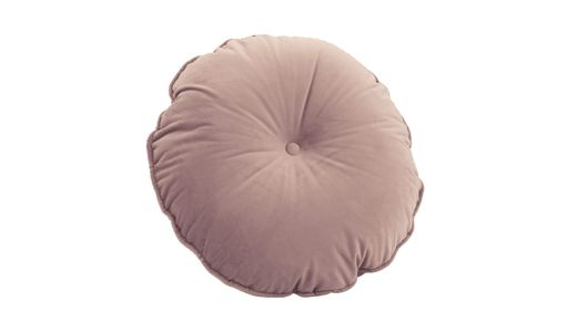 Velvet round single-button cushion