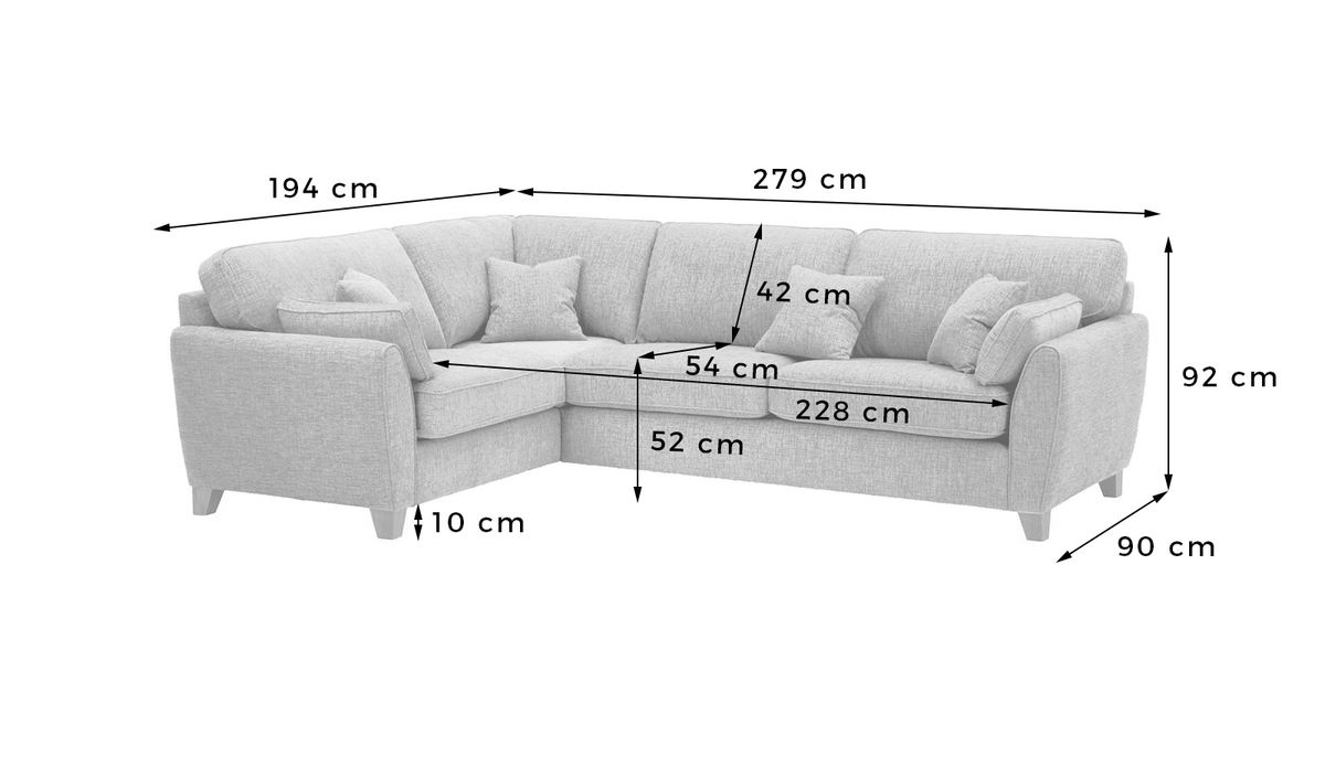 Large grey l 2024 shaped sofa