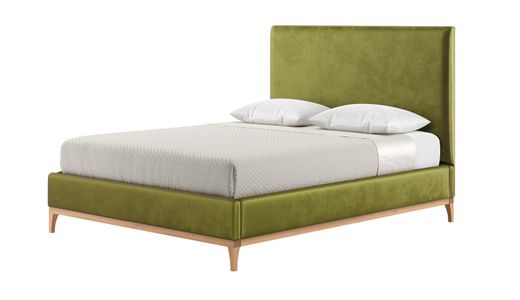 Diane 5ft King Size Bed Frame with modern smooth headboard