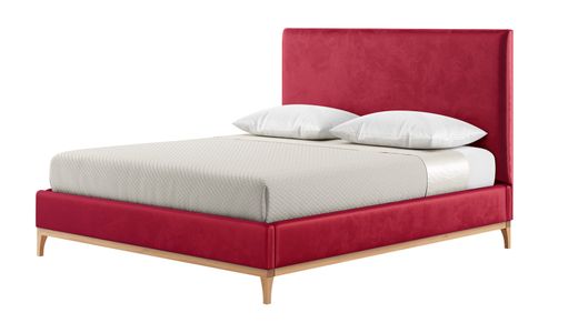 Diane 6ft Super King Size Bed Frame with modern smooth headboard