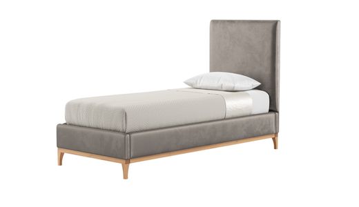 Diane 3ft Single Bed Frame with modern smooth headboard