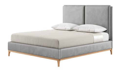 Emily 6ft Super King Size Bed Frame with contemporary twin panel headboard