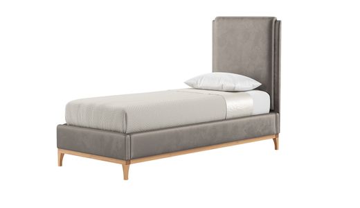 Emily 3ft Single Bed Frame with contemporary panel headboard