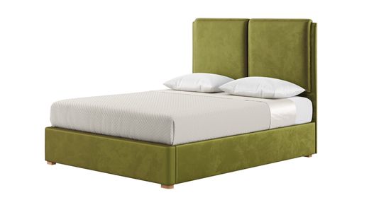 Felix 5ft King Size Bed Frame With Contemporary Twin Panel Headboard