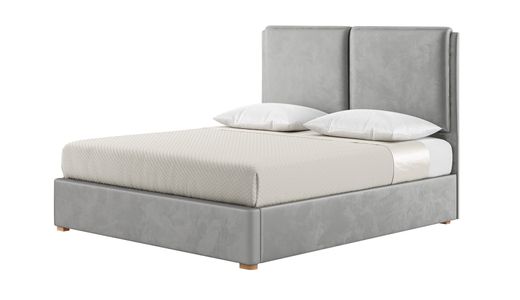 Felix 6ft Super King Size Bed With Contemporary Twin Panel Headboard