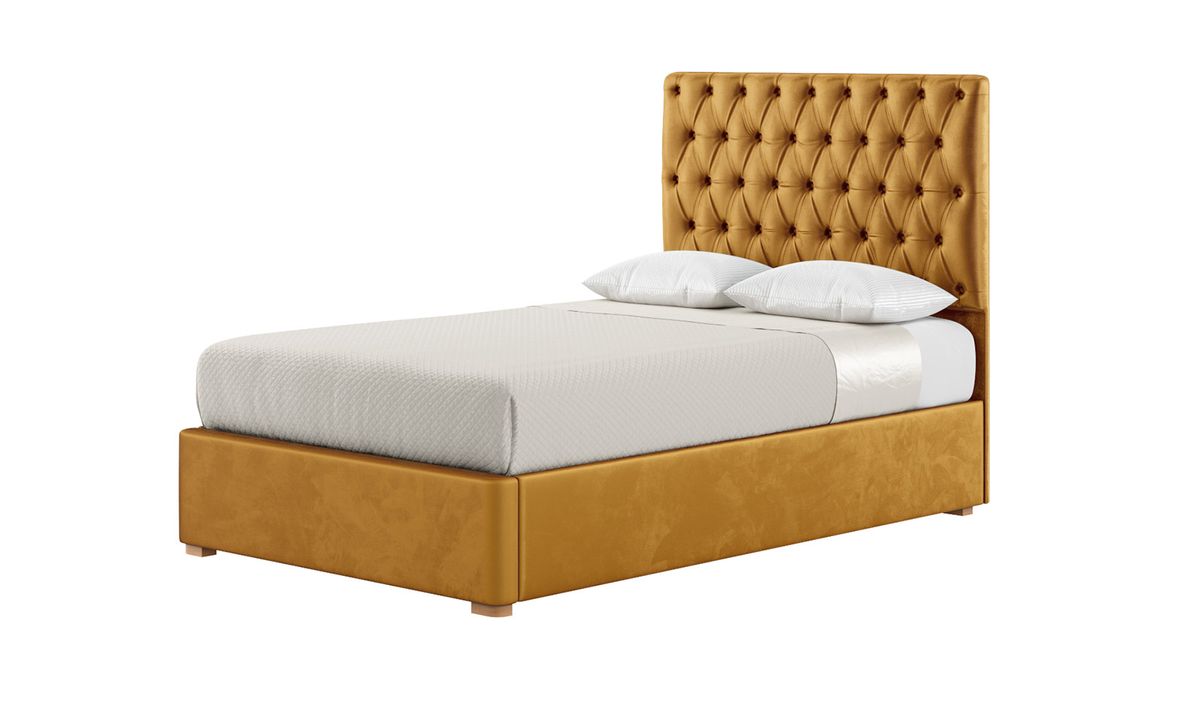 Gold queen deals size bed frame