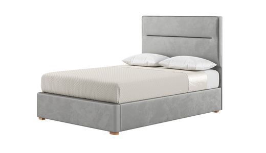 Lewis 4ft6 Double Bed Frame Modern Horizontal Stitch Headboard