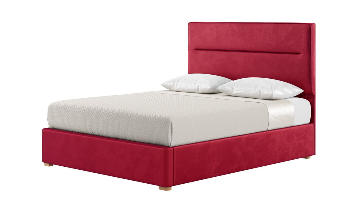 Queen bed frame with 2024 box spring and headboard