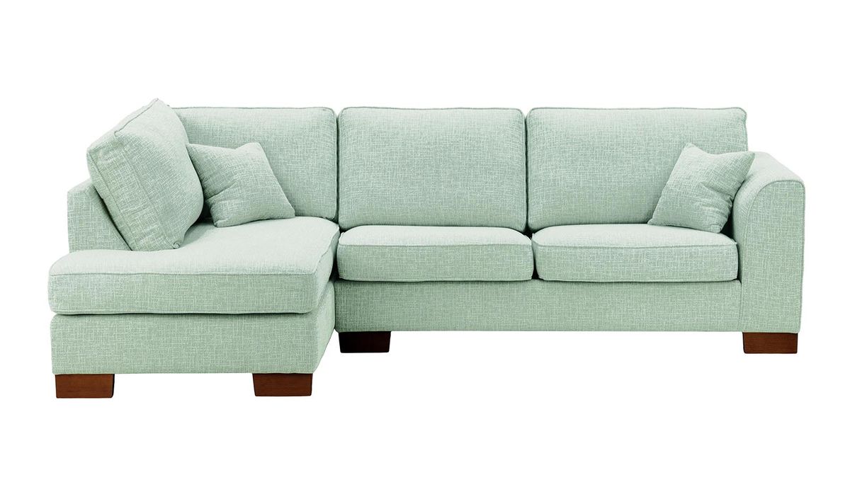 Corner green store sofa