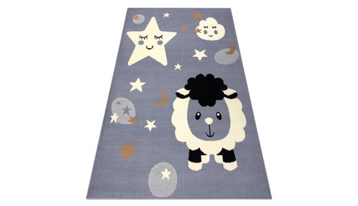 Morty Kids Rug Grey