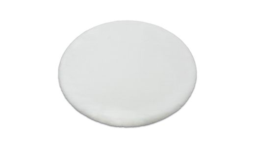 Taol Round Single Coloured Rug White