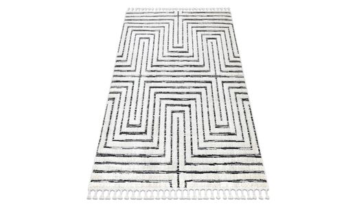 Leroy Cookaric Rug White Anthracite