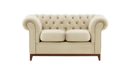 Chesterfield Wood 2-Seater Sofa