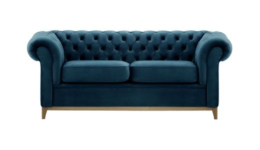 Chesterfield Wood 3-Seater Sofa