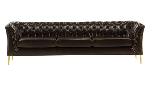 Chesterfield Modern 3 Seater Sofa in Vegan Leather