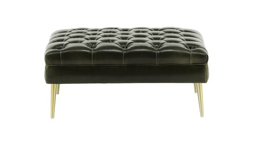 Chesterfield Modern Footstool in Vegan Leather