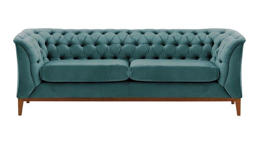 Chesterfield Modern 2,5 Seater Sofa Wood