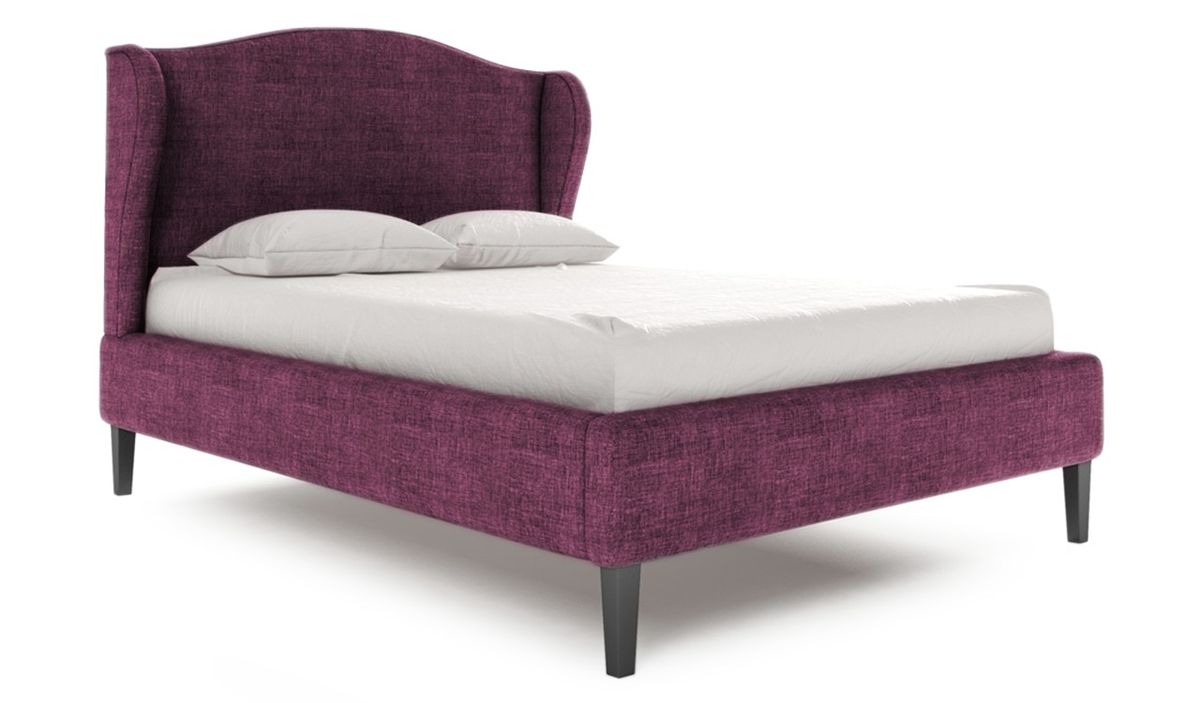 Purple double store bed frame