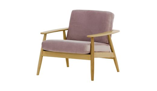 Demure Wood Frame Armchair