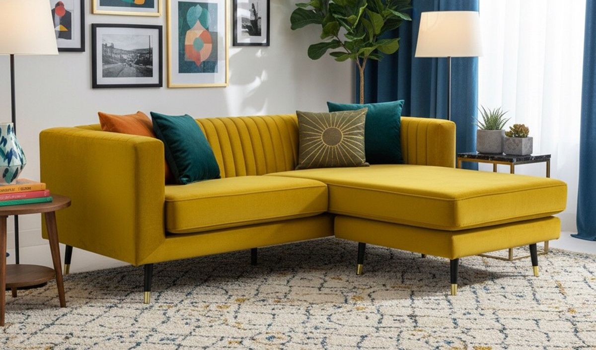 Slender Universal Corner Sofa