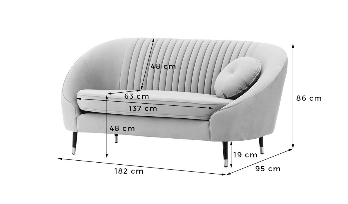 Kooper 2 seater deals sofa