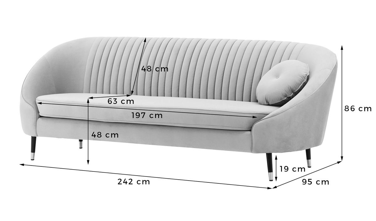 Saiz sofa store 3 seater