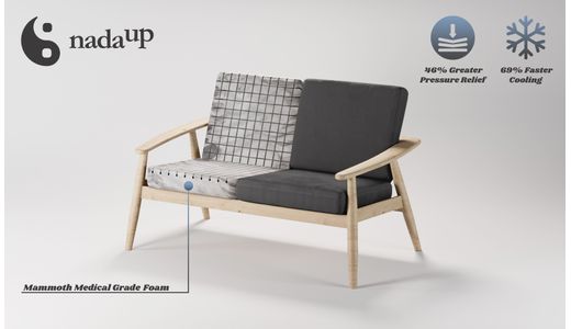 Demure 2 Seater Sofa with medical foam Demure 2 Seater Sofa with medical foam