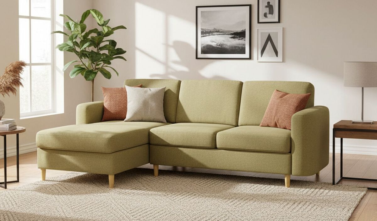 Scandinavian Corner Sofa Bed