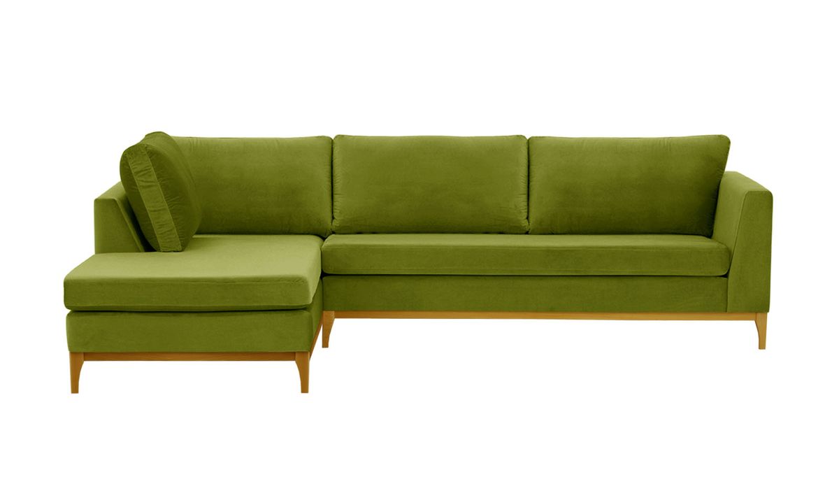 Wooden shop l sofa