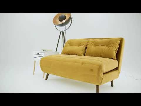 Yellow chair online bed