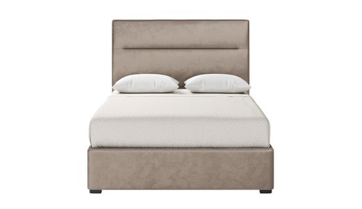 Lewis 4ft6 Double Bed Modern Horizontal Stitch Headboard