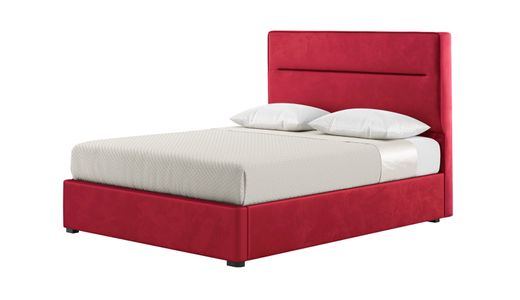Lewis 5ft King Size Bed Modern Horizontal Stitch Headboard