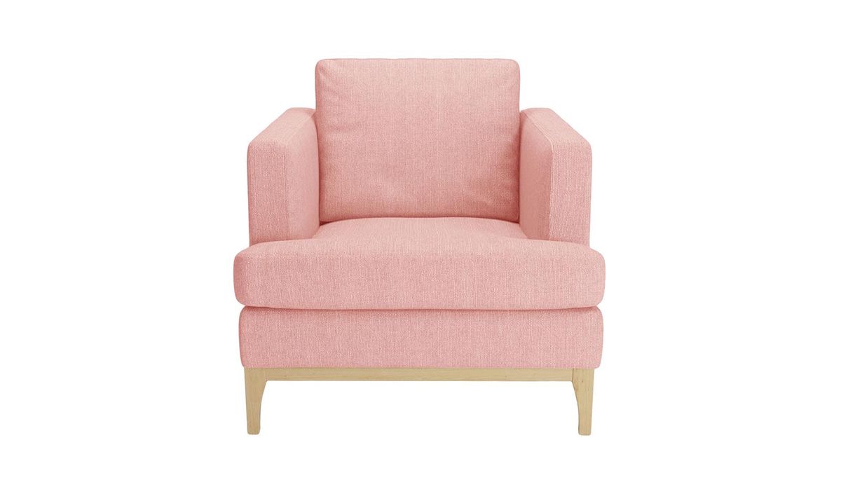 Light discount pink armchair