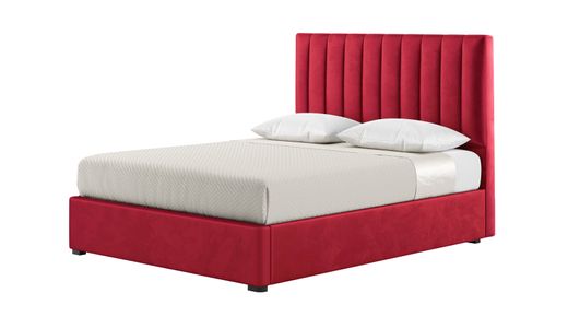 Naomi 6ft Super King Size Bed With Fluted Vertical Stitch Headboard