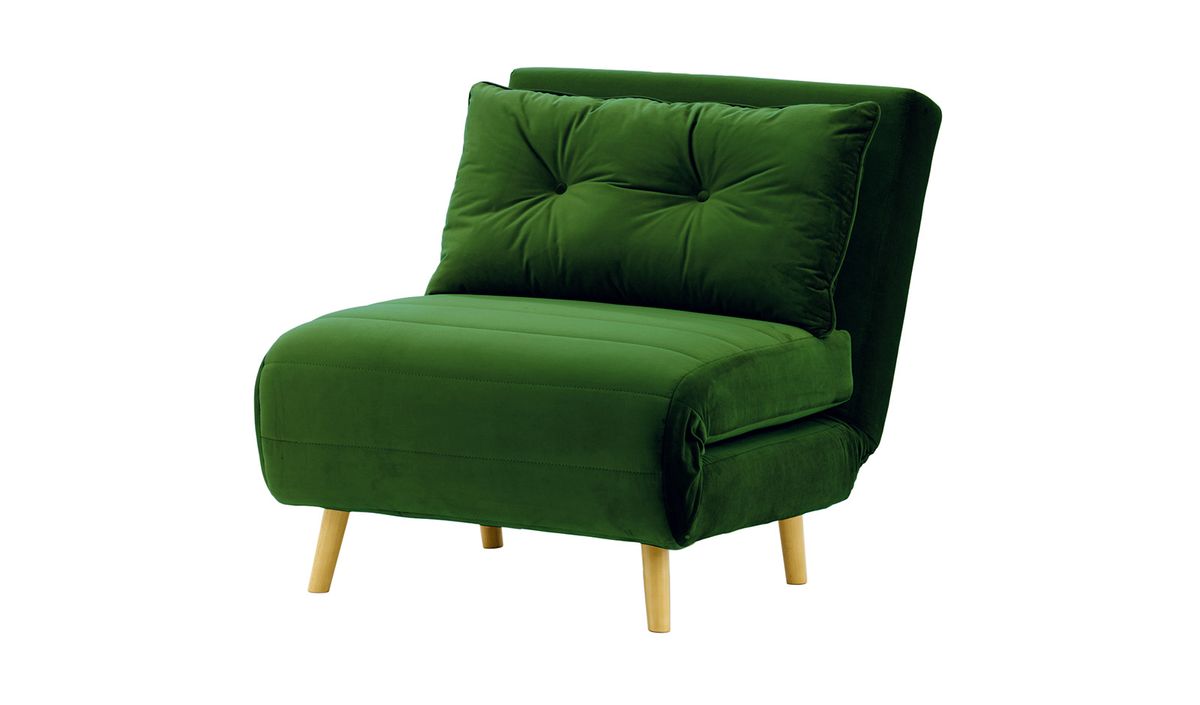 Made green deals velvet chair