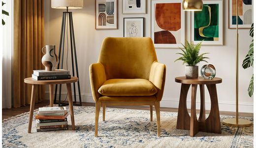 Beca Armchair with Wooden Legs Beca Armchair with Wooden Legs