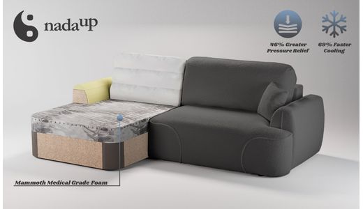 Satell left-hand corner sofa bed with medical foam Satell left-hand corner sofa bed with medical foam