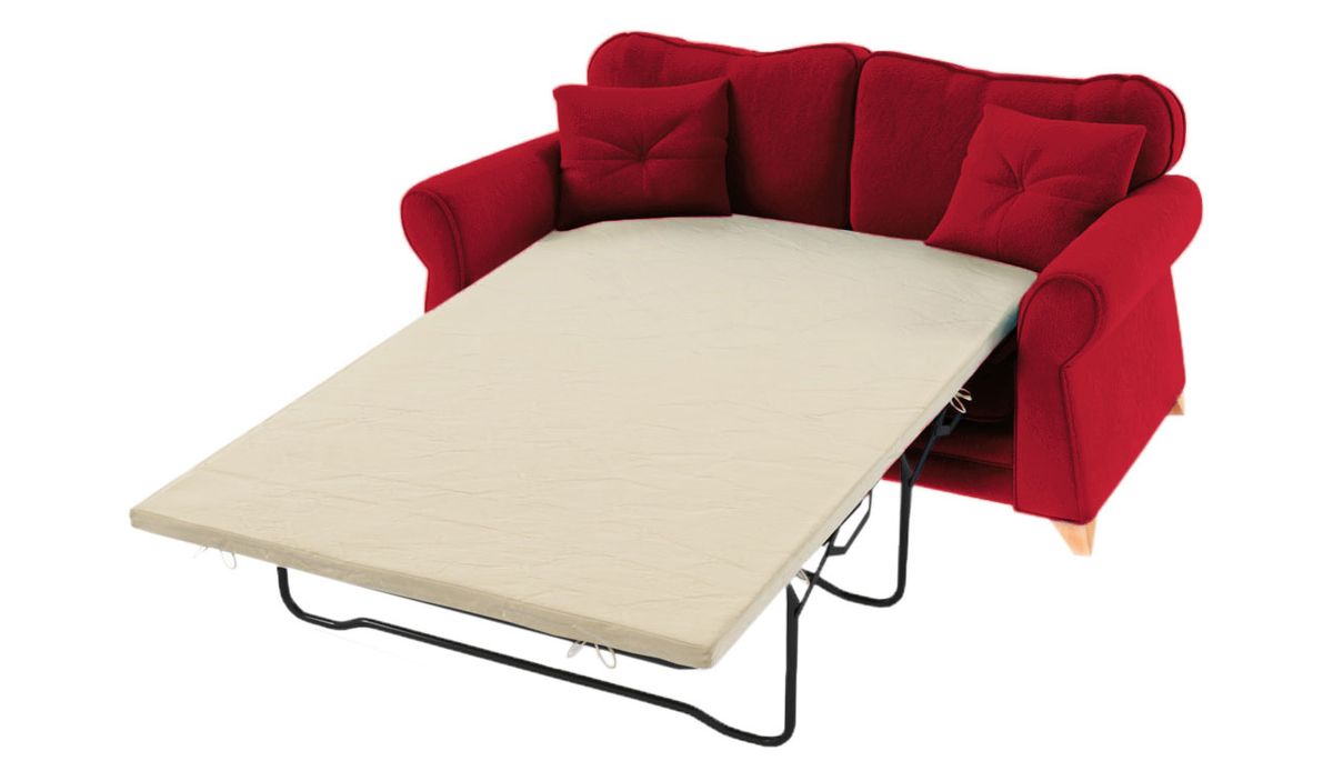 Red 2 seater sofa shop bed