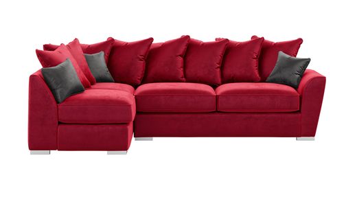 Majestic New Left Hand Corner Sofa with Loose Back Cushions