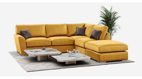 Yellow and mustard corner sofas for your living room