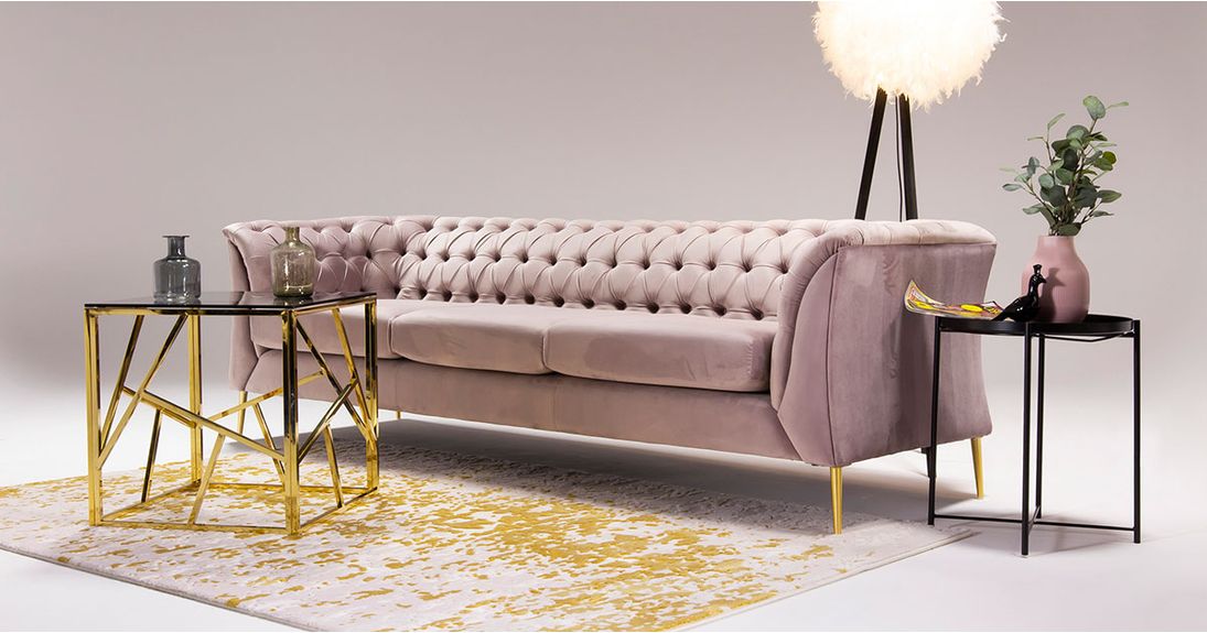 Pink Chesterfield Sofa