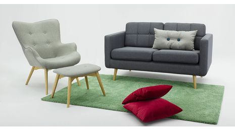 Grey wingback chairs. Our 4 recommendations for a modern living room. 