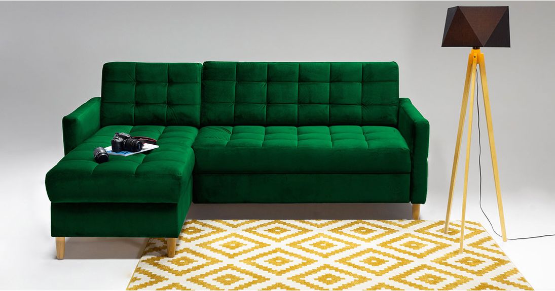 A green corner sofa – suggestions for corner sofas in the shades of green