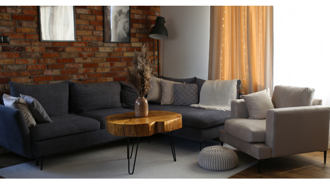 The Art of Comfort: Fabric Sofa as the Main Accent of a Cosy Living Room
