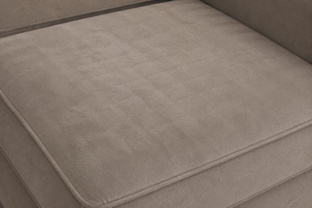 Why might you notice a subtle pattern on the seat cushion?