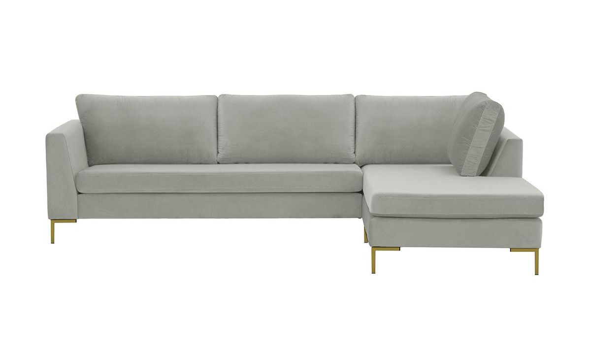 grey right hand corner sofa
